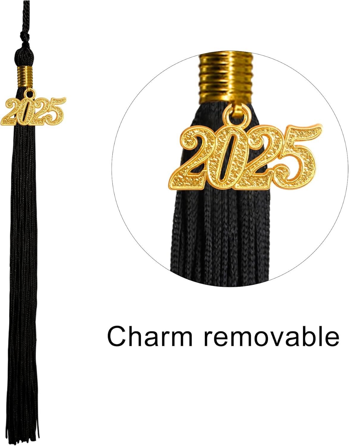 GraduatePro Kindergarten Graduation Cap Class of 2025 with One Size, Black