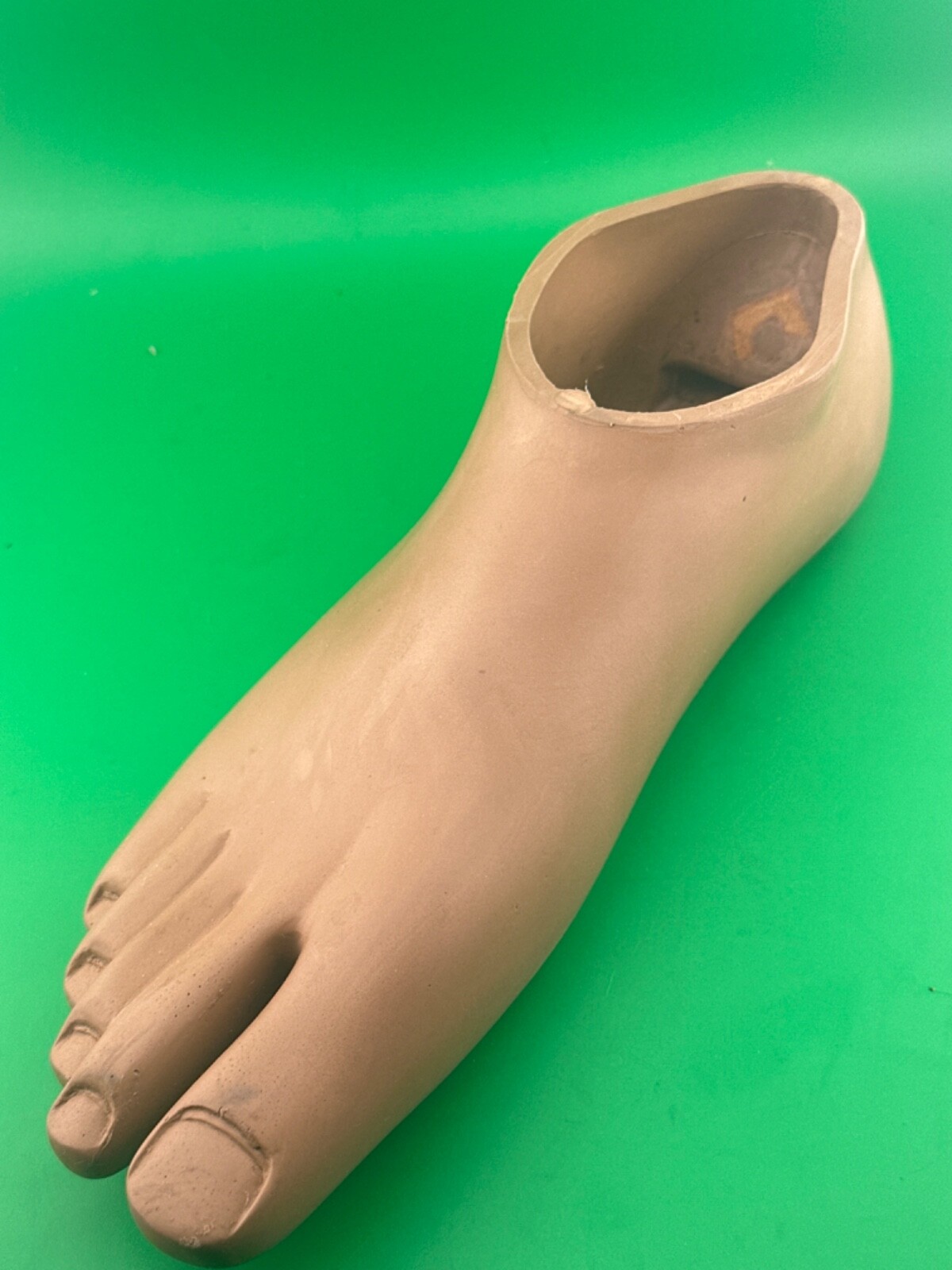 Prosthetic footshell foot shell, right. Blatchford avalon shell. Brown. Sz 29cm