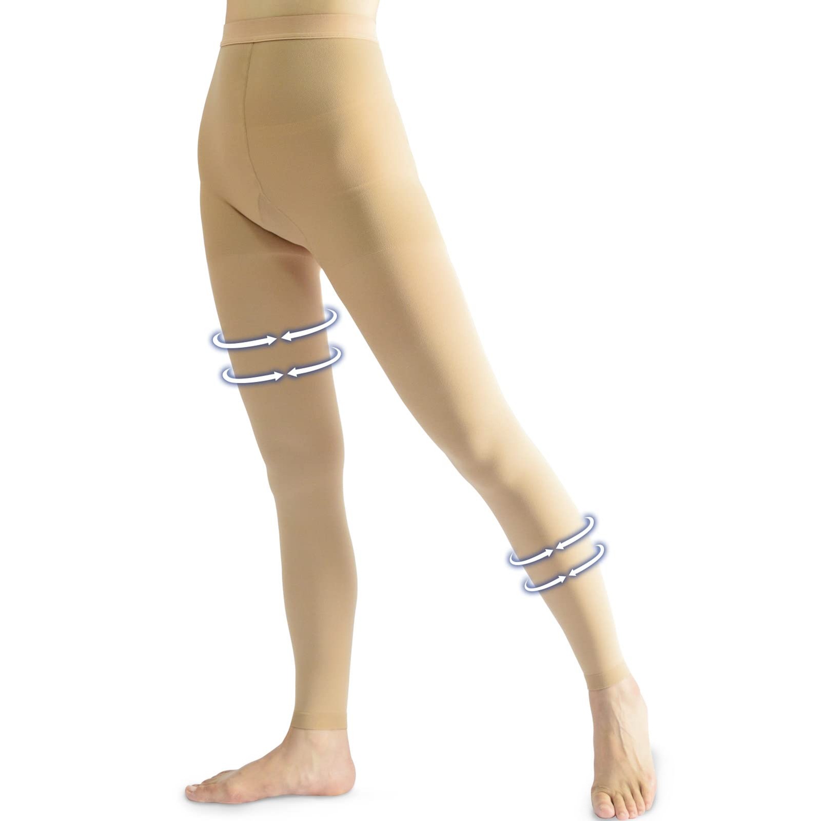 Medical Compression Pantyhose for Women & Men, 20-30mmHg Graduated Support Ti…