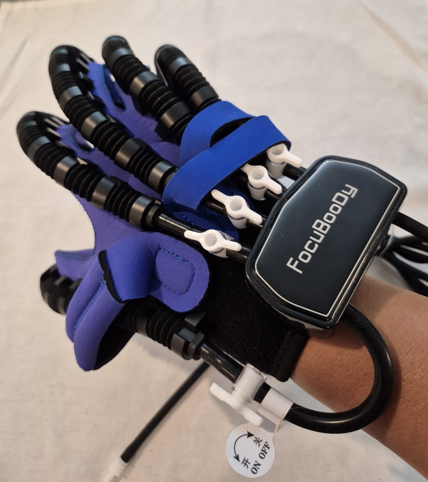FOCUBOODY Rehabilitation Right Robot Glove Replacement Only Size XL Blue