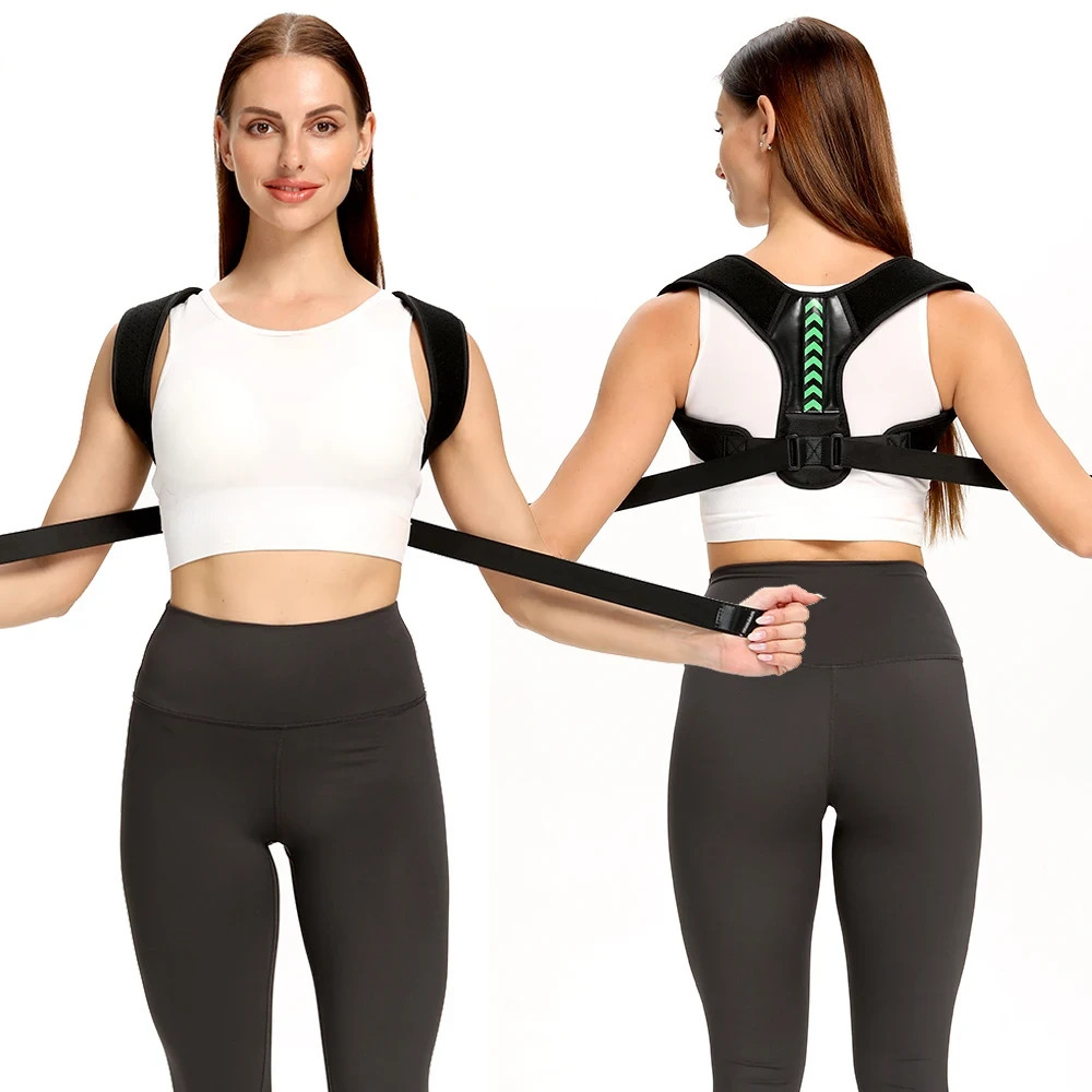 Shoulder Support Adjustable Back Pain Support Posture Corrector Brace Belt Strap