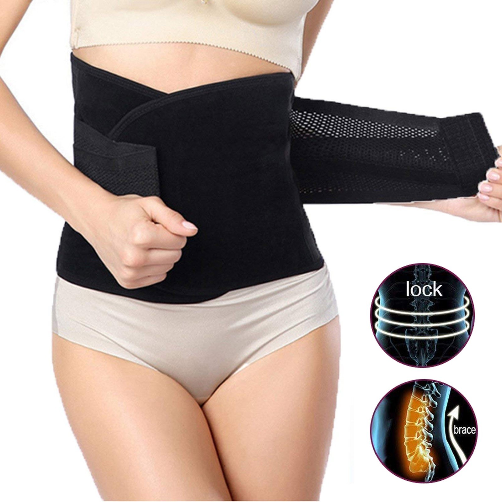 Back Support Belt for Sciatica, Herniated Disc, & Scoliosis – Breathable & Adjus