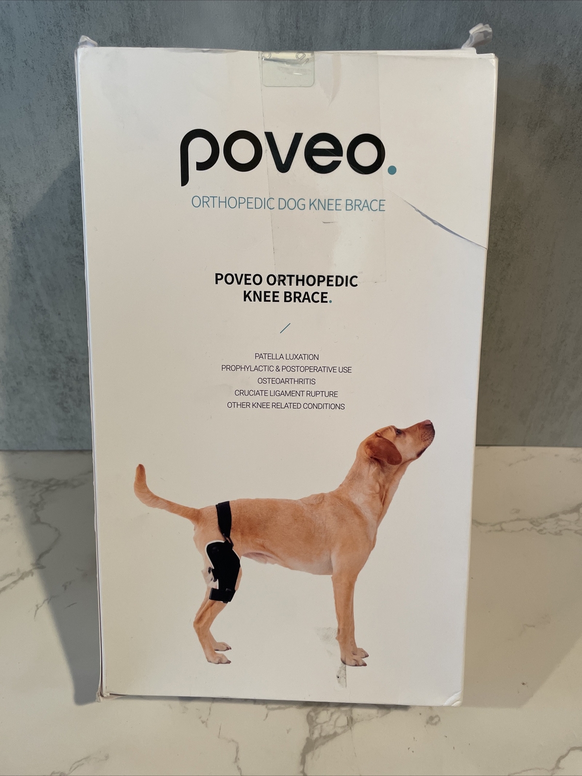 Poveo Orthopedic Dog Knee Brace Right Leg 2XL 40-55 Weight. Open Box/New