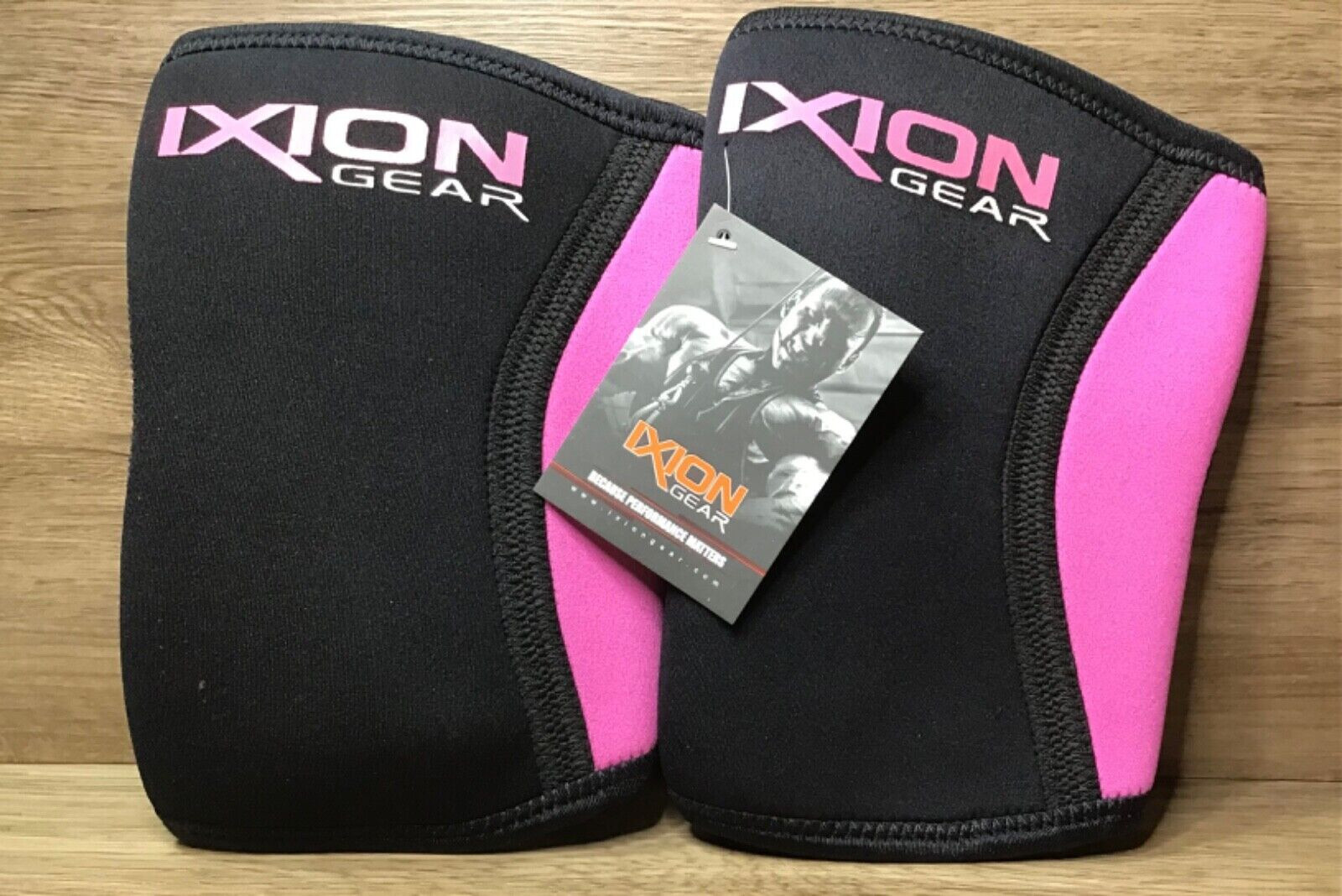 Ixion Gear 1 Pair Compression 7mm Neoprene Knee Sleeve Support Brace size S