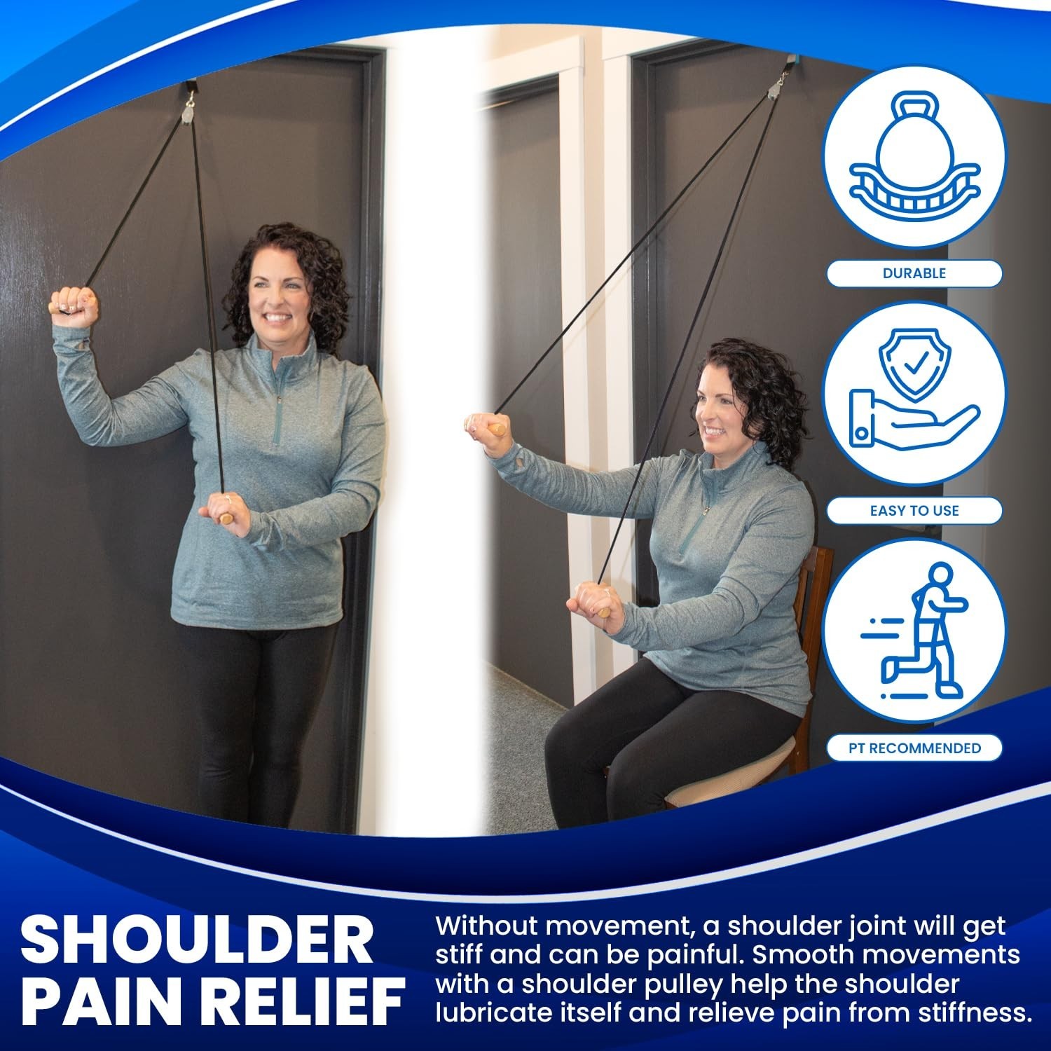Lightweight Shoulder Pulley for Effective Home Therapy | Rotator Cuff Recovery