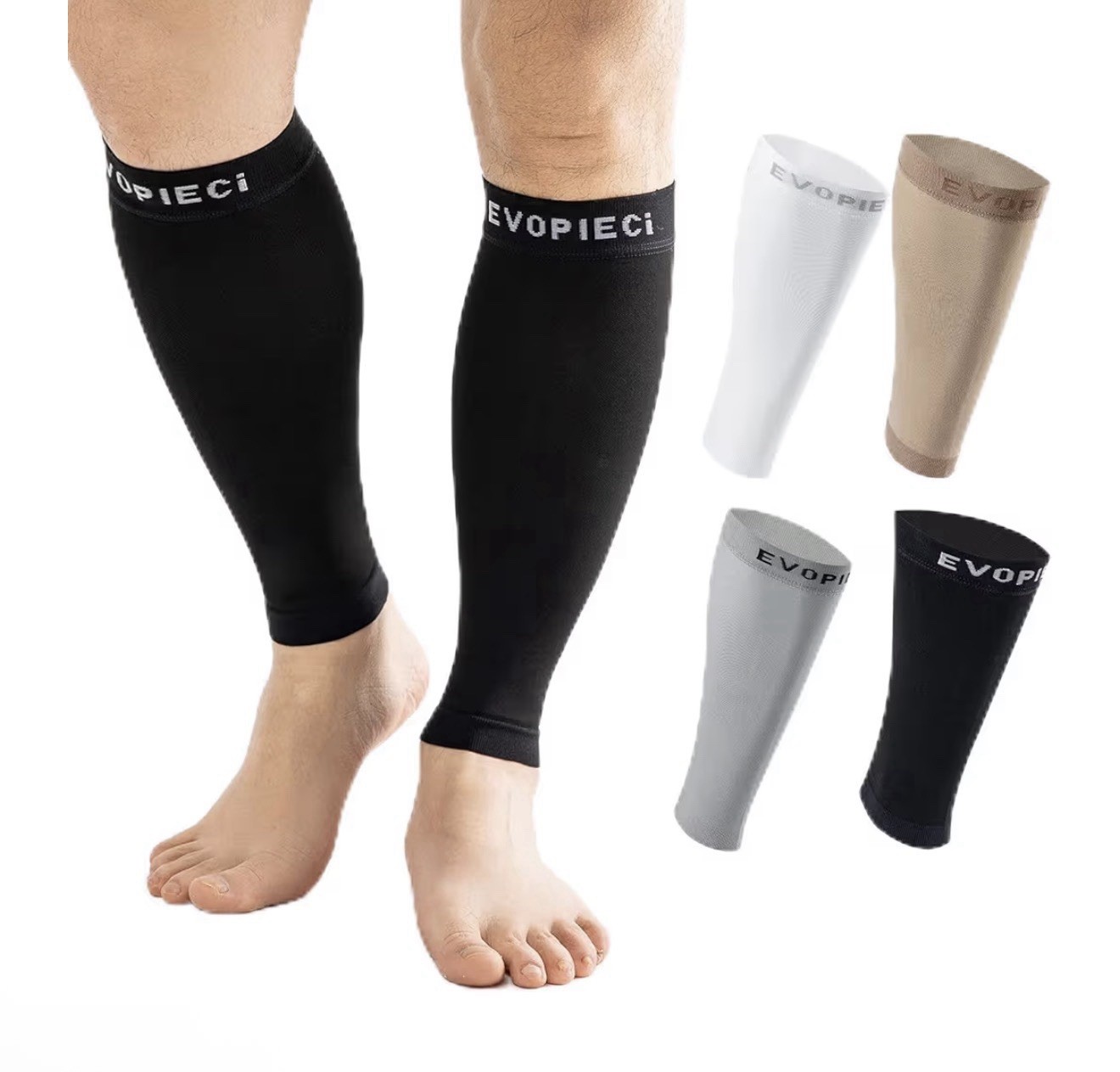 20-30mmHg 1Pair Calf Compression Sleeve Men/Women Leg Support Shin Splint Relief