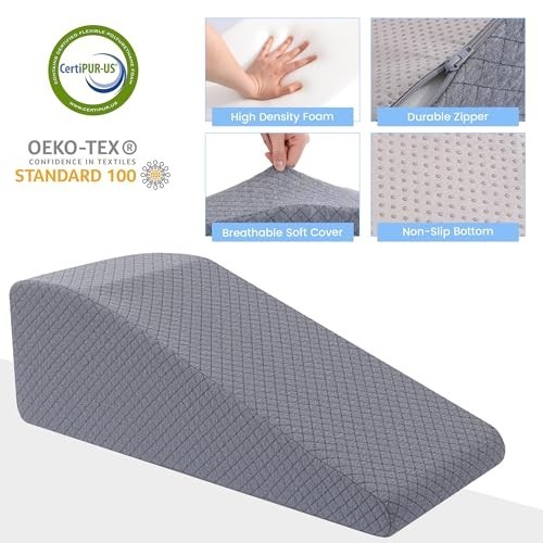 Leg Elevation Pillow for After Surgery 27 Inch Wedge for Knee Hip Ankle Support