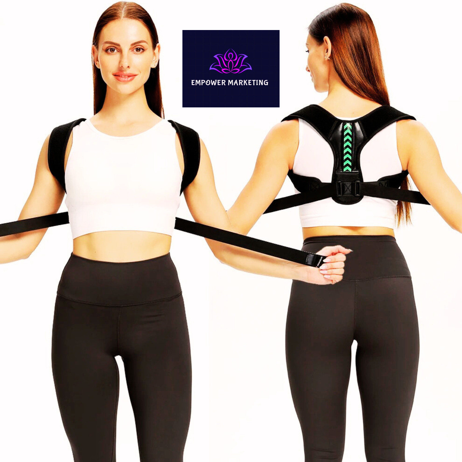 S ASH Posture Straight Shoulder Support Brace Corrector Belt Therapy Men Women