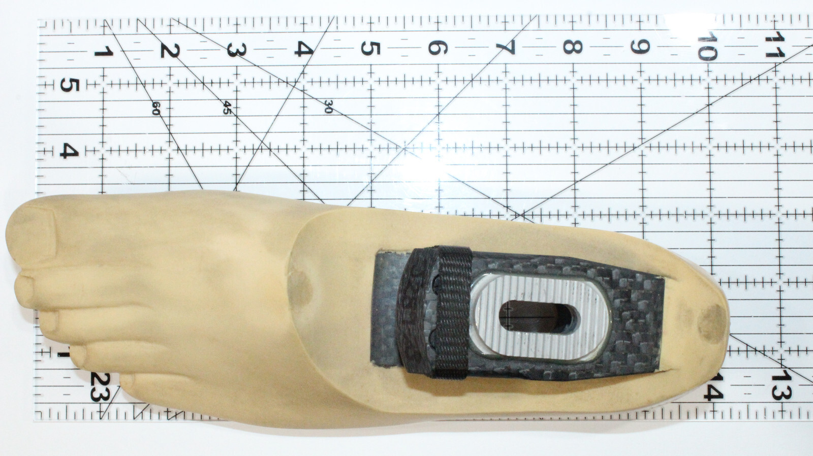 ENDOLITE DYNAMIC RESPONSE DR2 PROSTHETIC LEFT FOOT Sz 28 TAN / CAUCASIAN