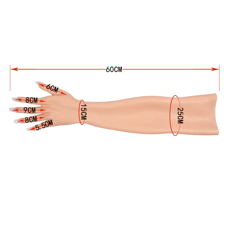 KnowU Silicone Hand Sleeve Highly Simulated Skin Cover Scars Jewelry Display