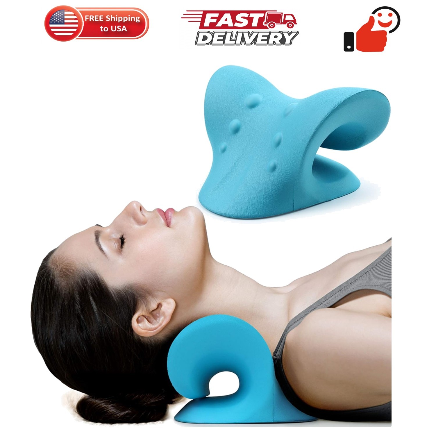 Neck and Shoulder Relaxer, Cervical Traction Device for TMJ Pain Relief and C…