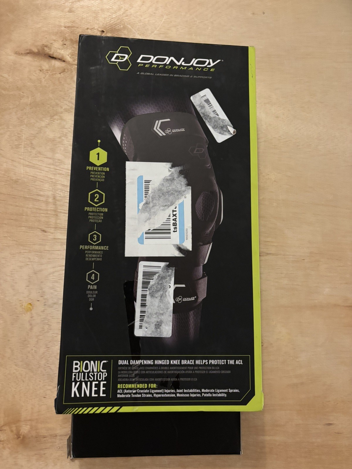 Donjoy Performance Bionic Full Stop Knee Brace Size Small