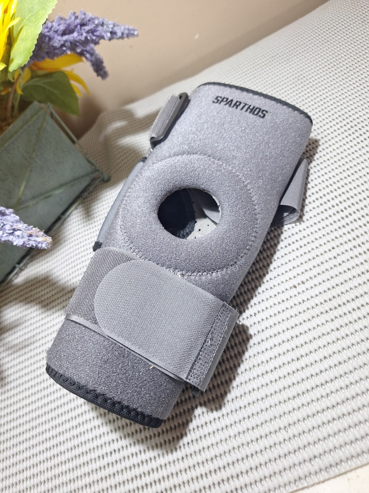 Sparthos Hinged Knee Brace Dark Grey Size Medium