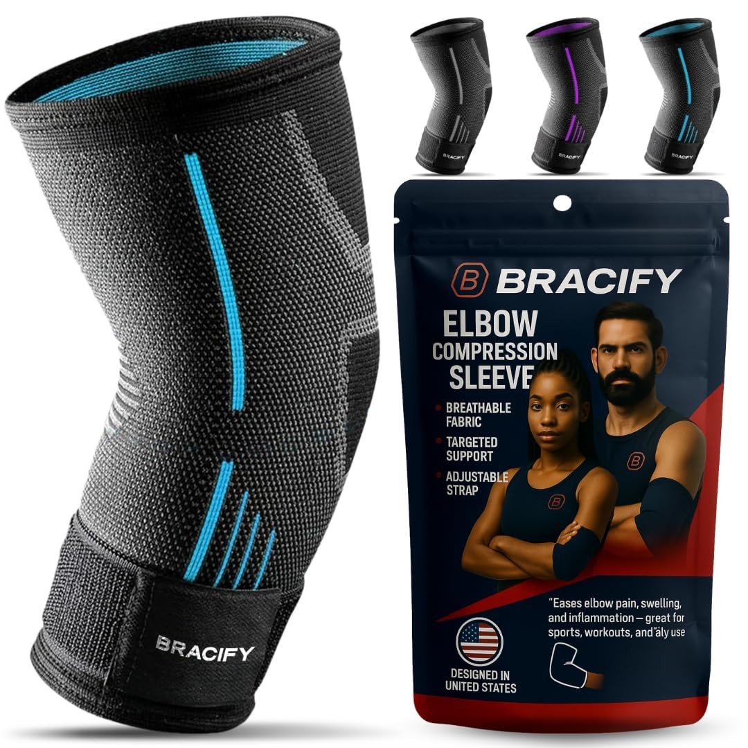 Tennis Elbow Brace for Women & Men, Fitness and Everyday Use X-Large, Blue