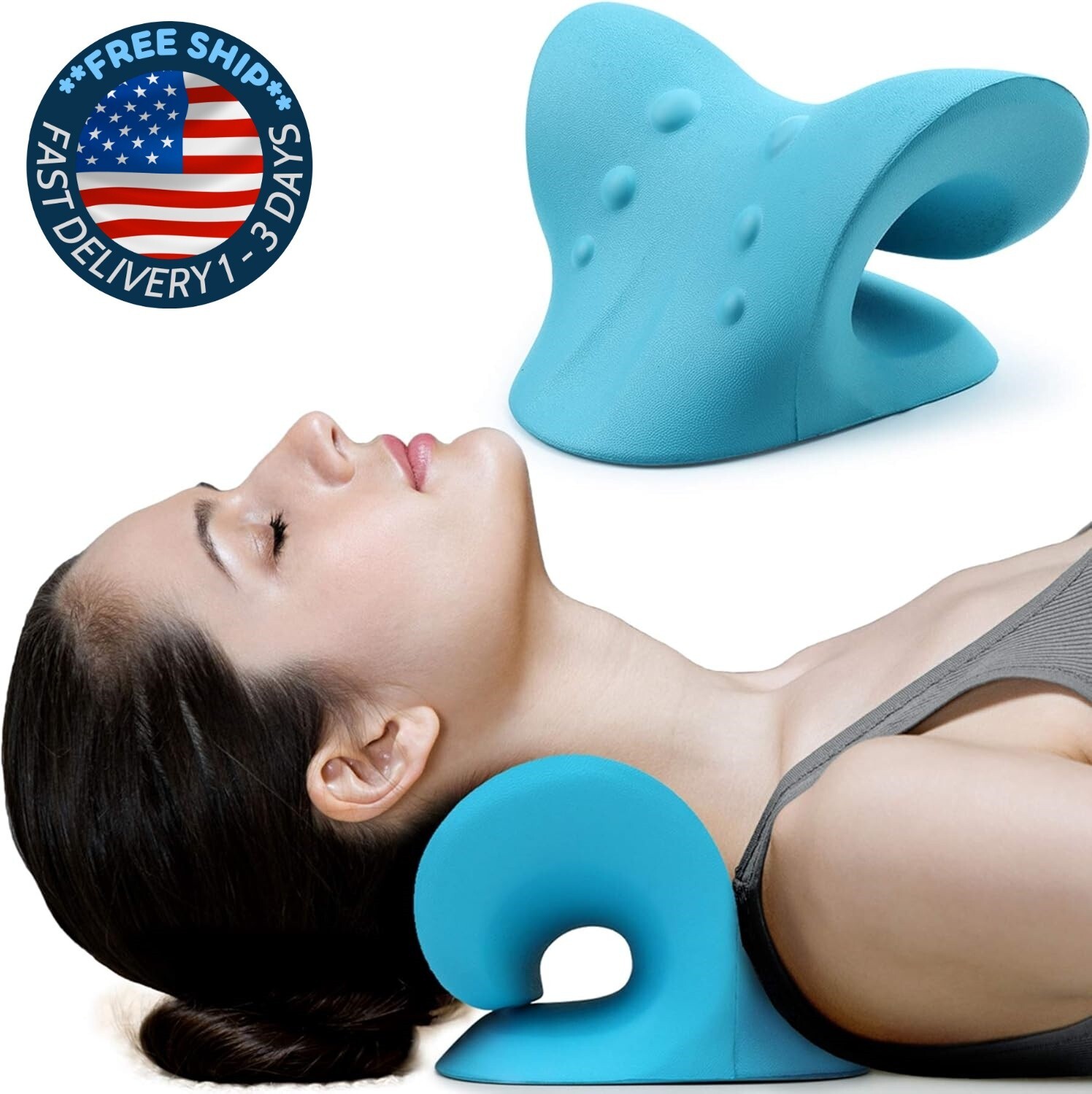 Relajador de cuello y hombros, dispositivo de tracción cervical aliviar el dolor