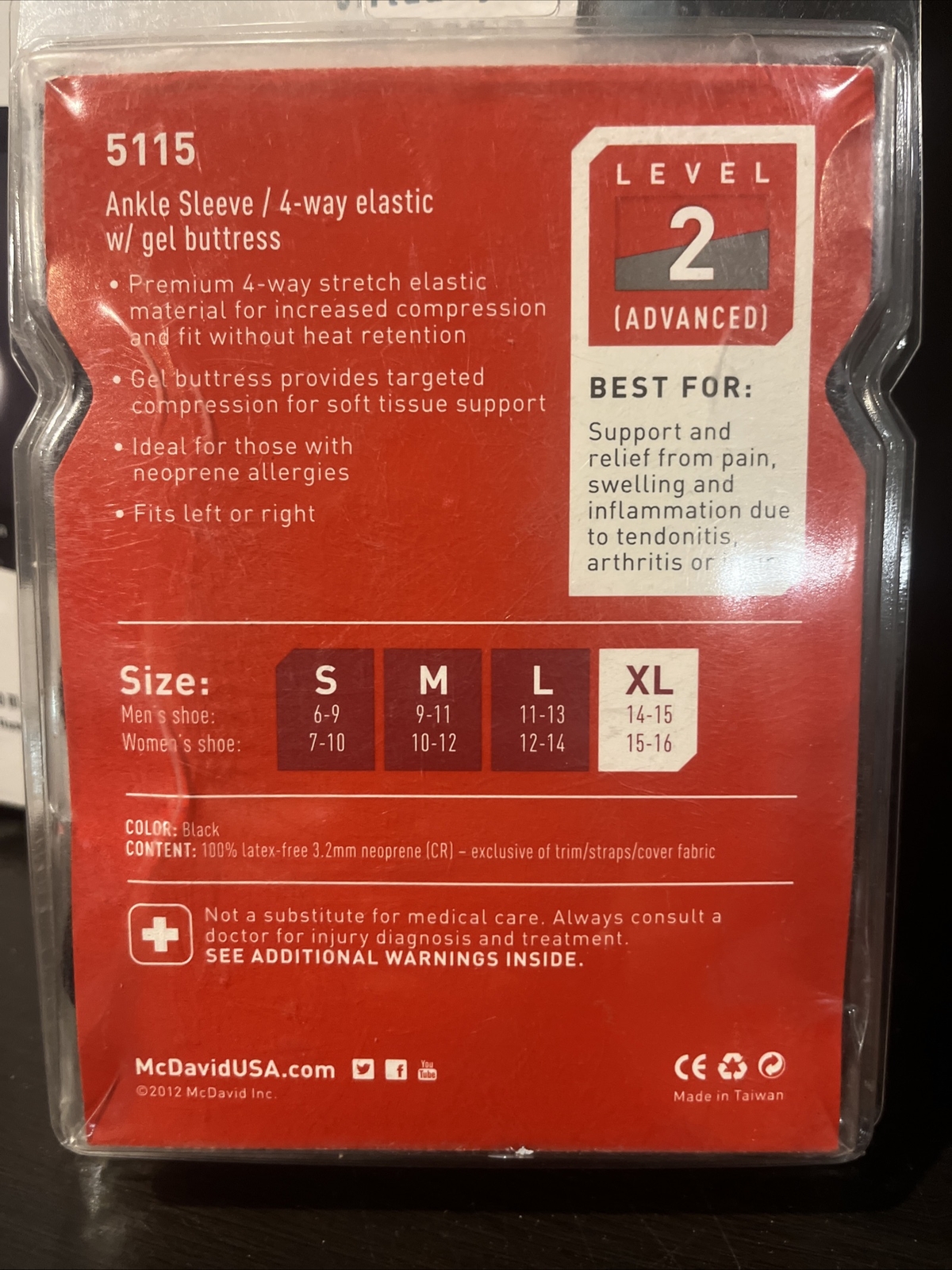McDavid Ankle Support x-large