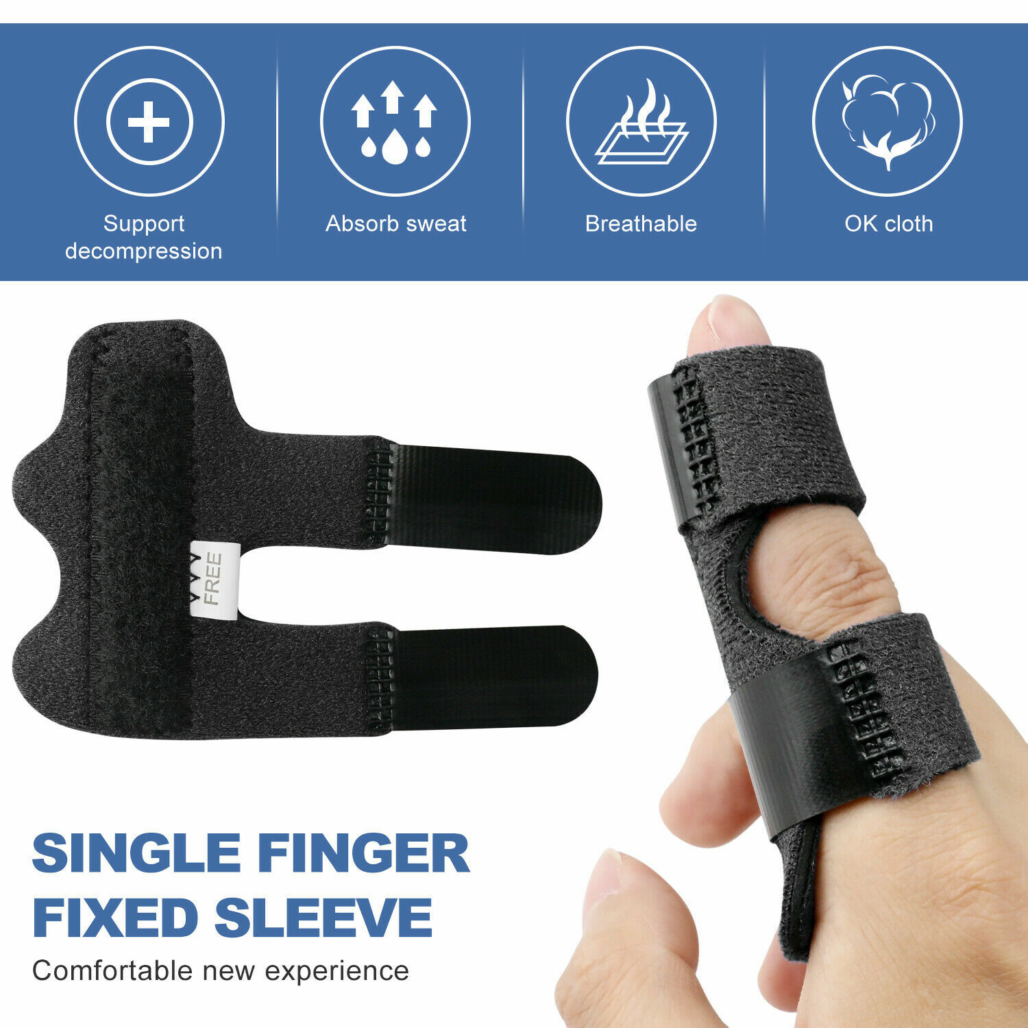 1 PC Trigger Finger Splint Straightener Brace Support Protector Pain Relief New