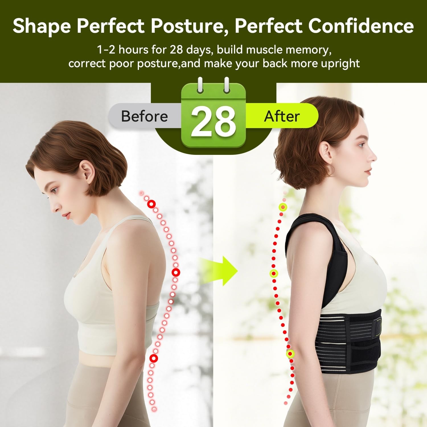 Lightweight Breathable Posture Corrector – Ideal for Daily Wear at Home & Office