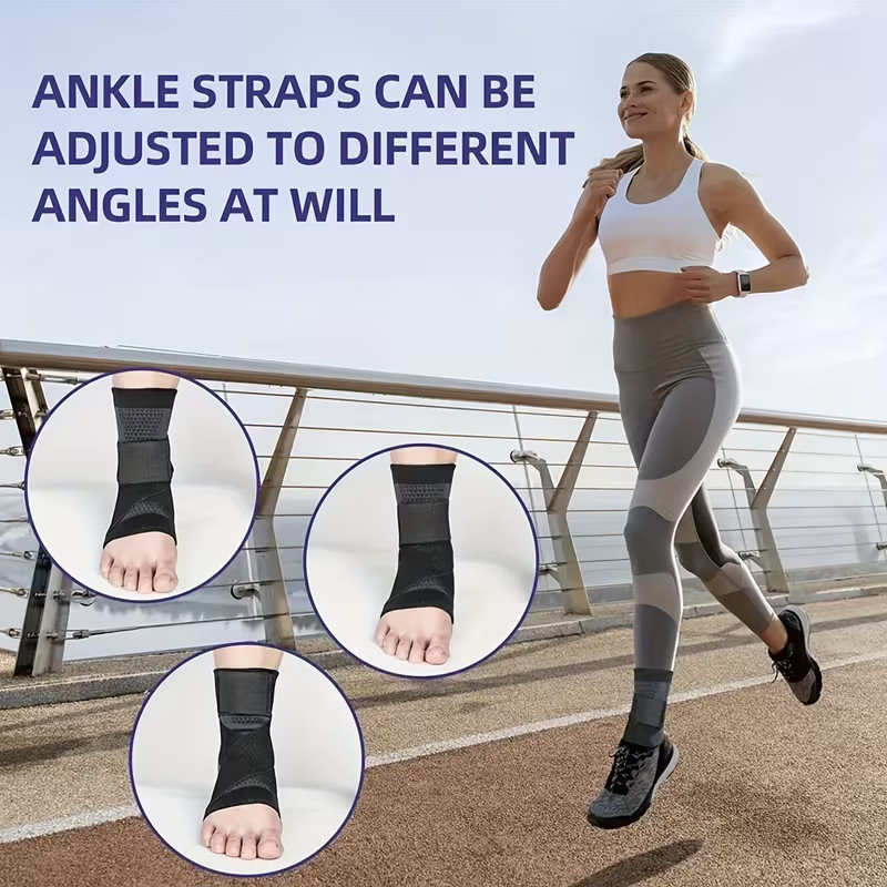 Ankle Support Brace Compression Sleeve Plantar Fasciitis Pain Relief Foot Wrap