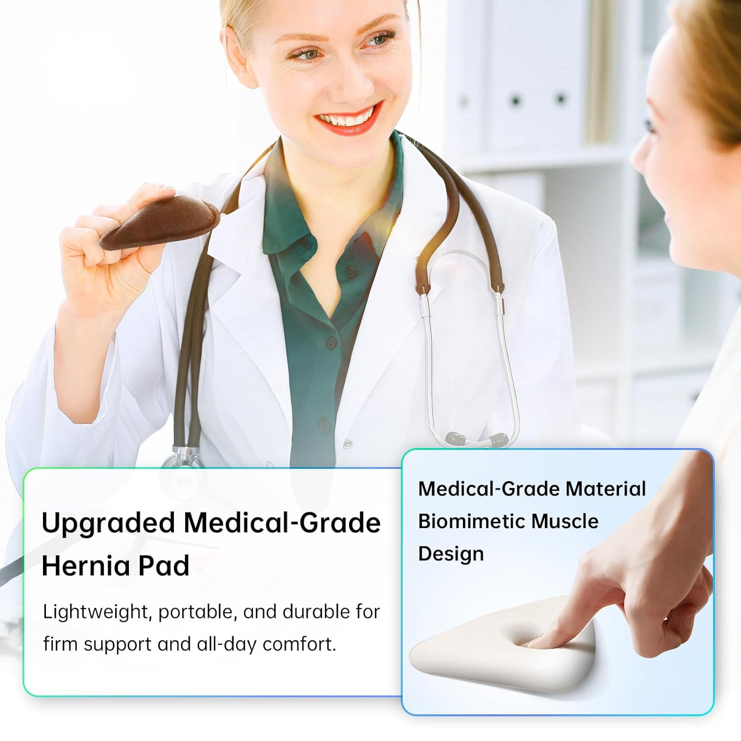 Hernia Belt for Men – Adjustable Support Brace, Comfortable & Breathable Design,
