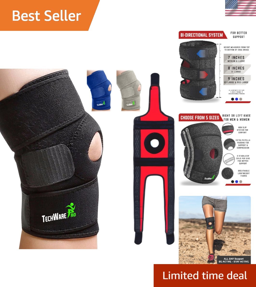 Breathable Neoprene Knee Brace – Dual Stabilizers for Enhanced Comfort & Support