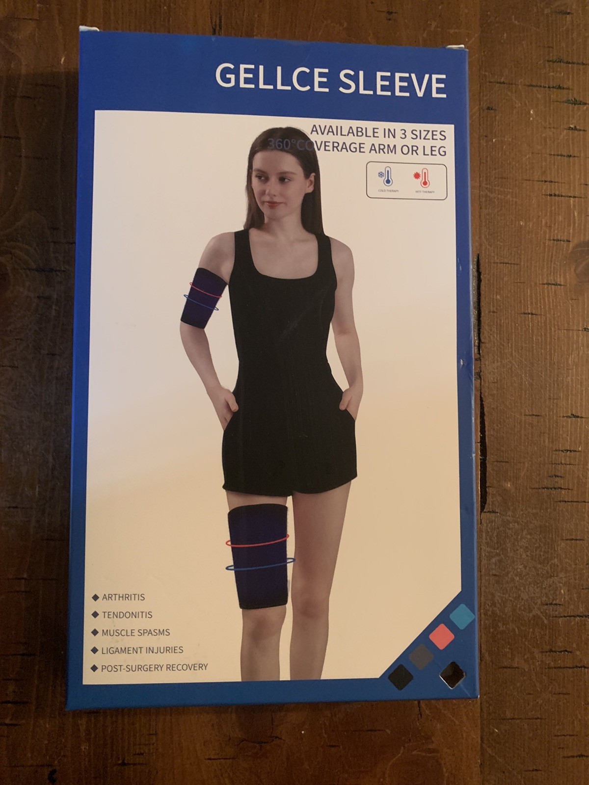 Gellce Compression Sleeve, Knee, Ankle, Elbow, Wrist, Hamstring, Calf, Brace