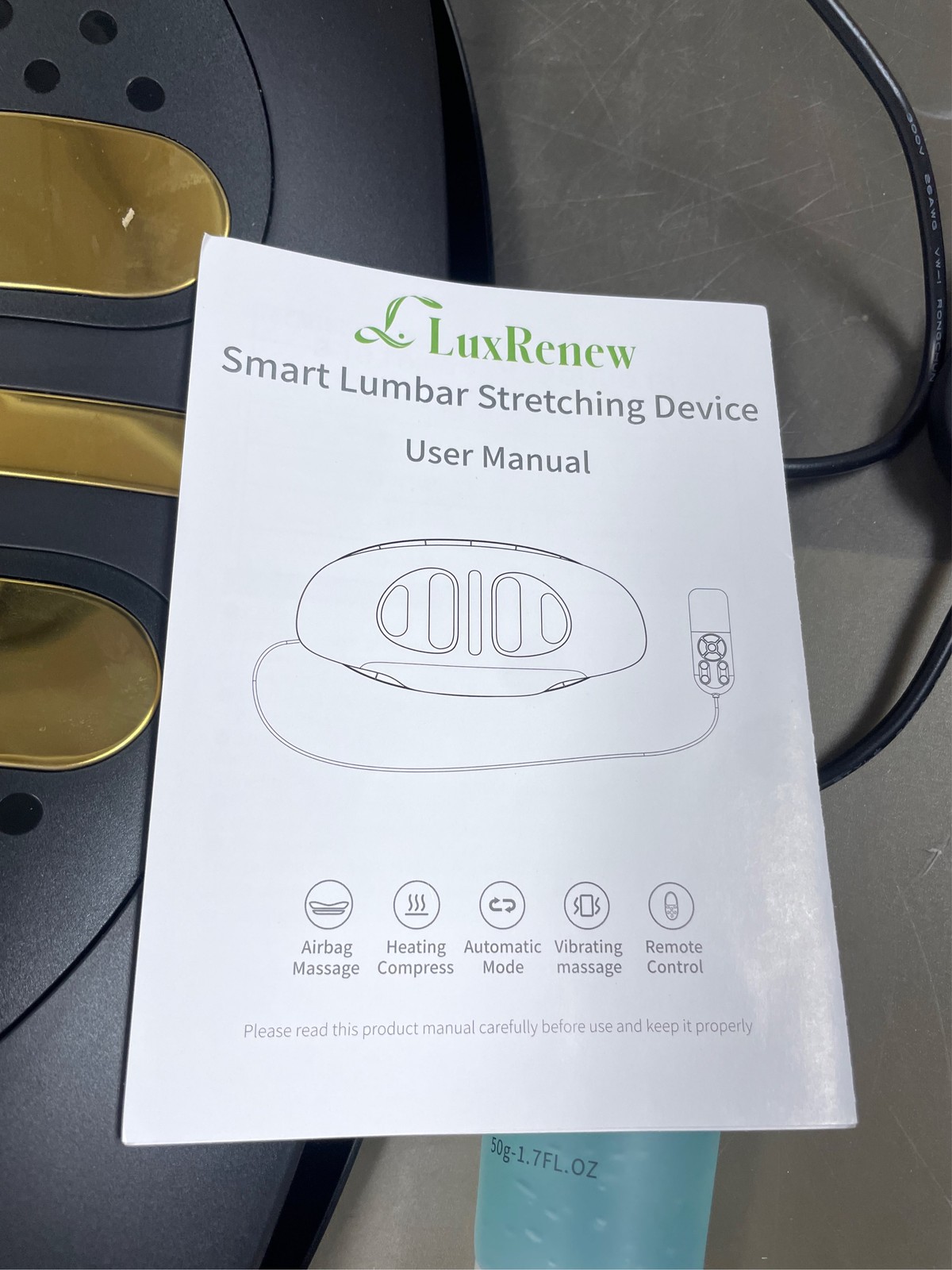 Electric Lumbar Traction Device for Lower Back Pain Relief, Multifunctional Lumb