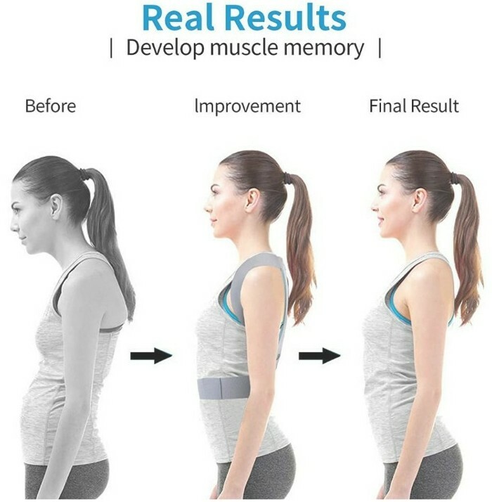 Posture Corrector For Men And Women Adjustable Upper Back Brace For Clavi