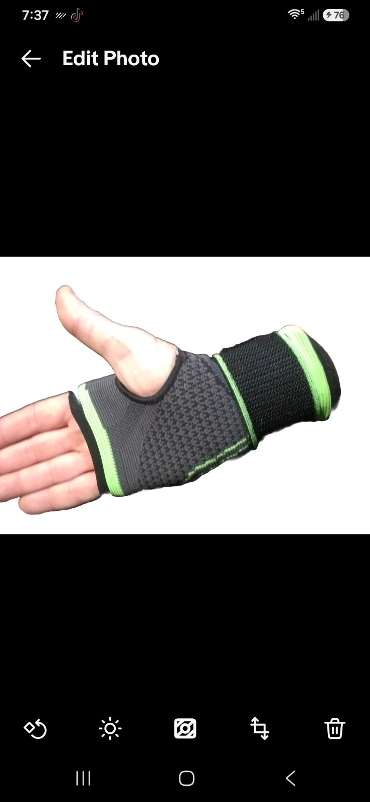 Wrist Support / Palm Protector Sport Anti-slip Glove Elastic Brace Adjustable