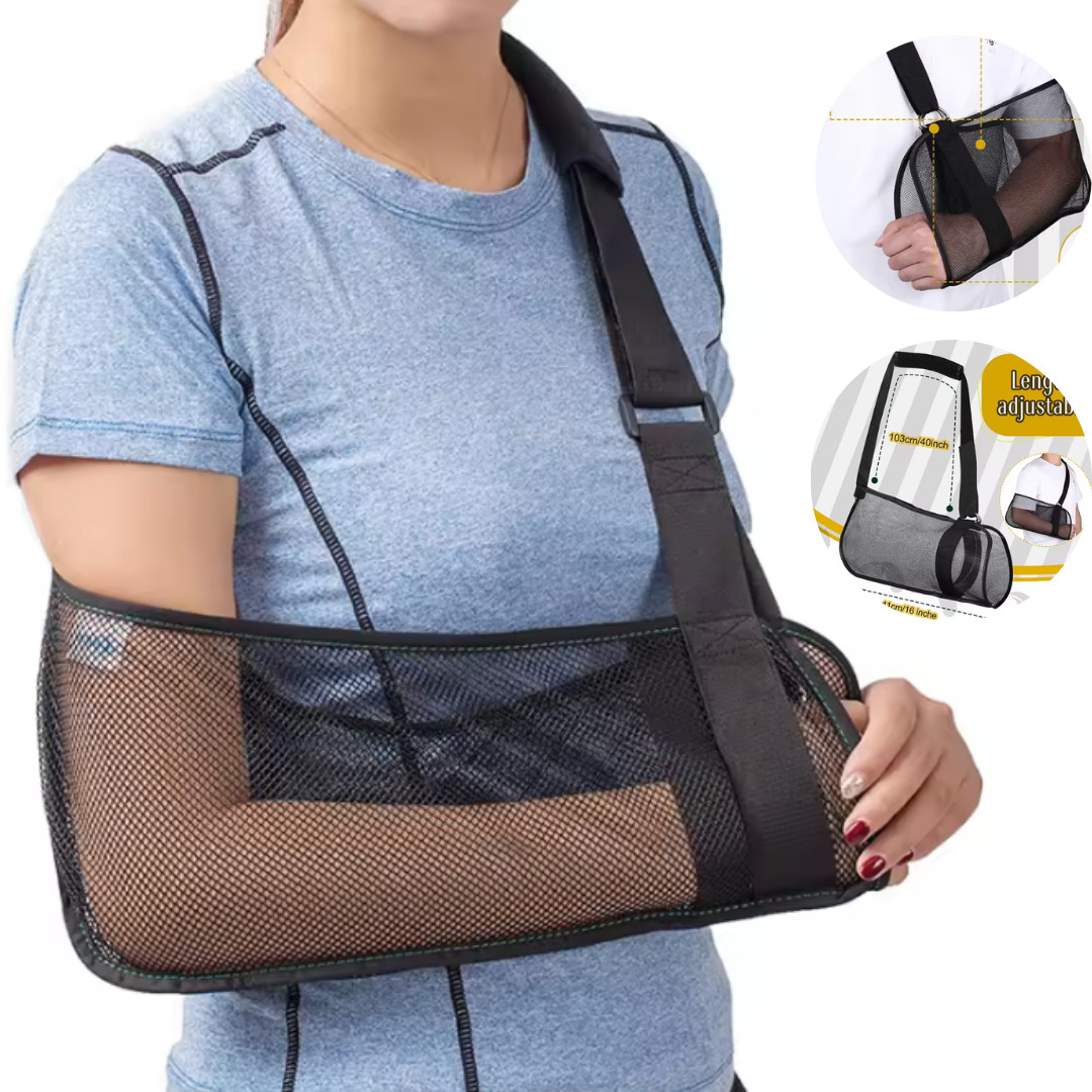 Mesh Arm Shoulder Sling Medical Shoulder Immobilizer Shower Adjustable Arm US