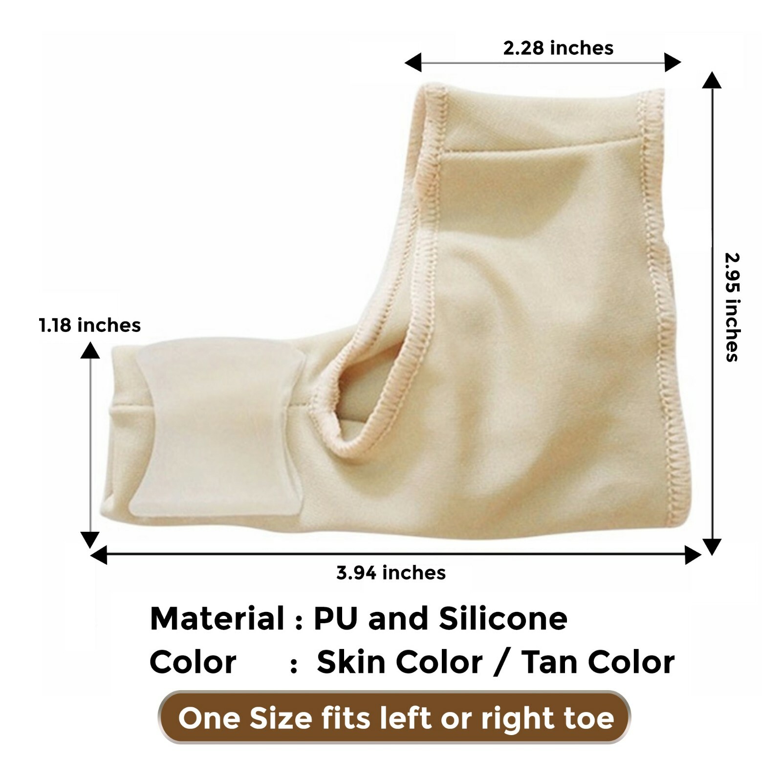 AdorePro Big Toe Separator Bunion Corrector Splint Straightener Foot Pain Relief