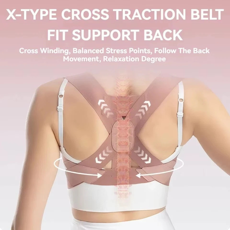 Adjustable Posture Corrector low Back Support Shoulder Brace Belt for Men Women