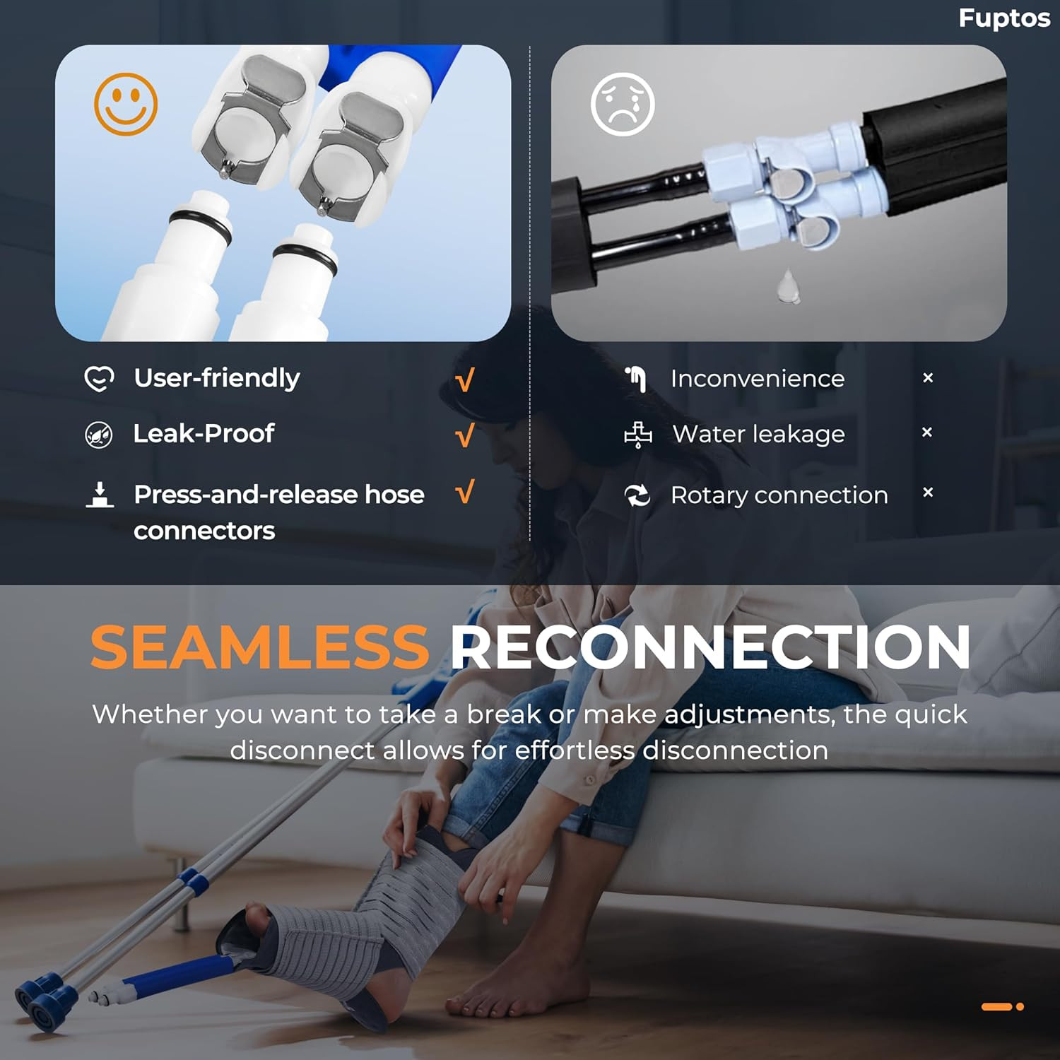Cold Therapy Machine, Ice Machine for Knee and Shoulder after Surgery, Digital T