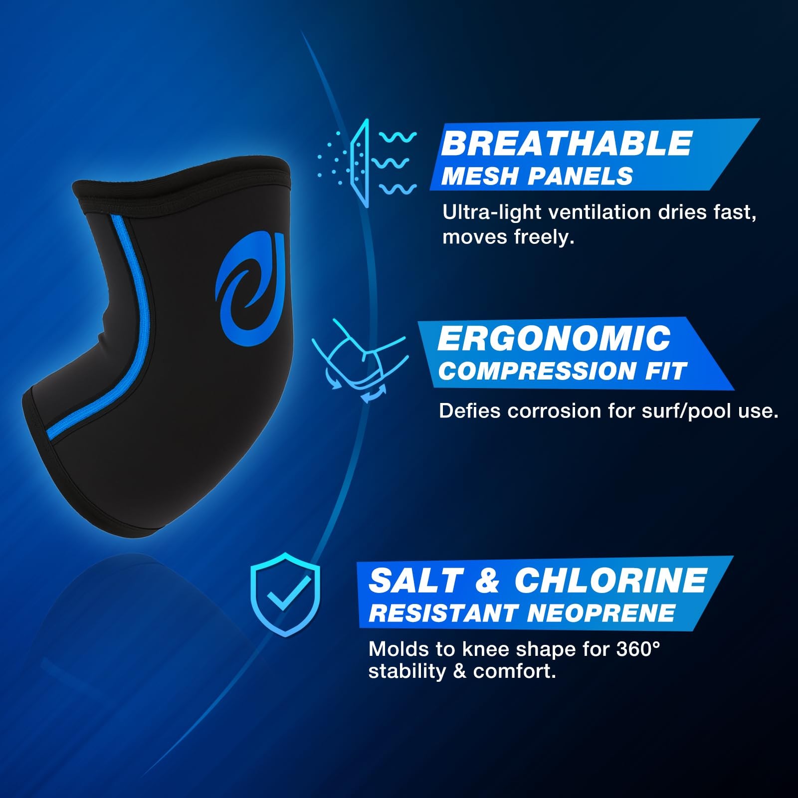AquaFlex Pro Elbow Brace, Compression Elbow Sleeve for Swimming, Aquatic, Sai…