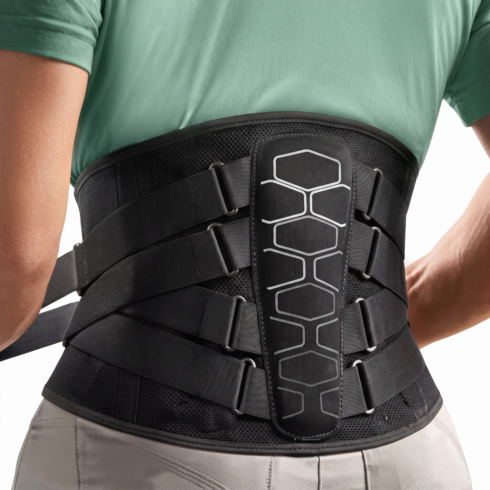 Lower Back Brace Lumbar Support Belt Adjustable Waist Back Support