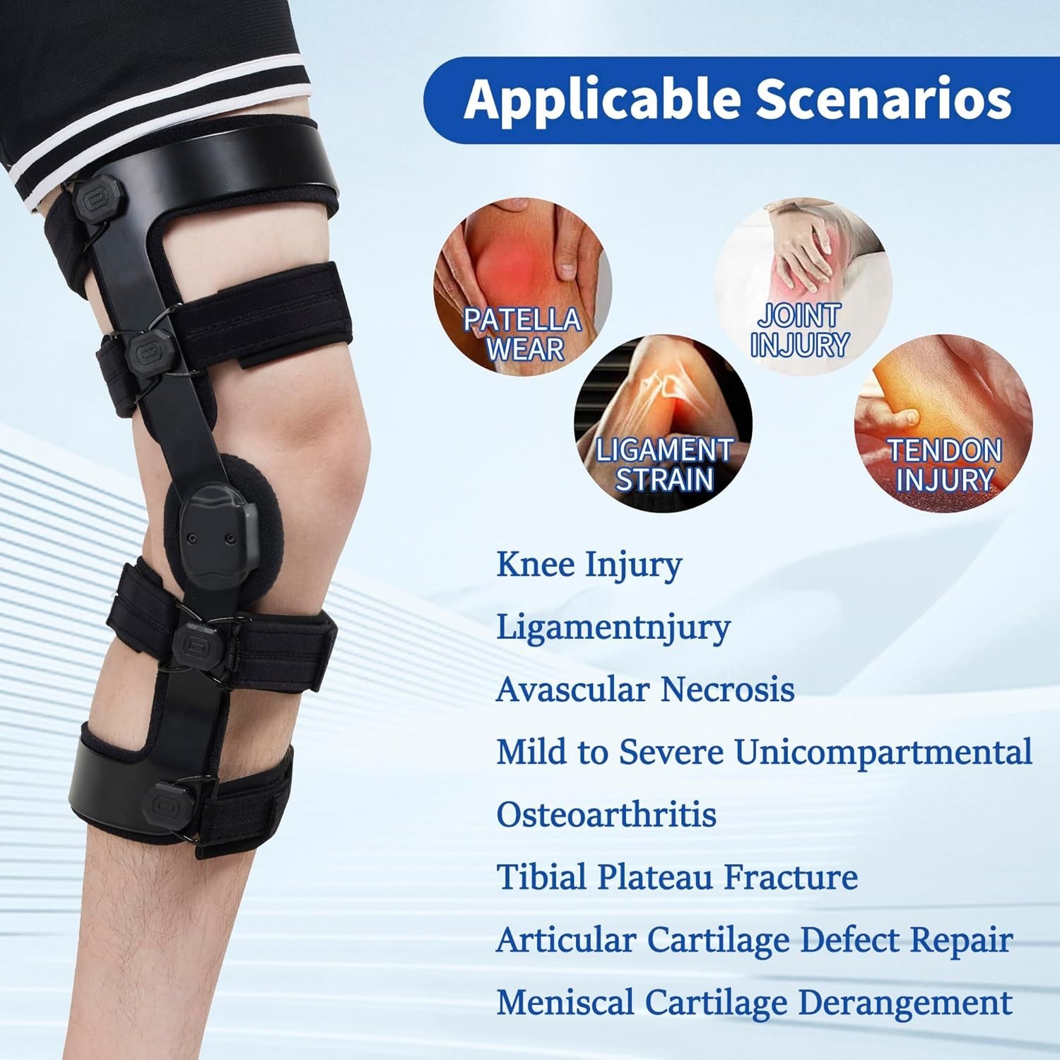 Left Medium Unloader Knee Brace for Osteoarthritis Pain Relief and Recovery