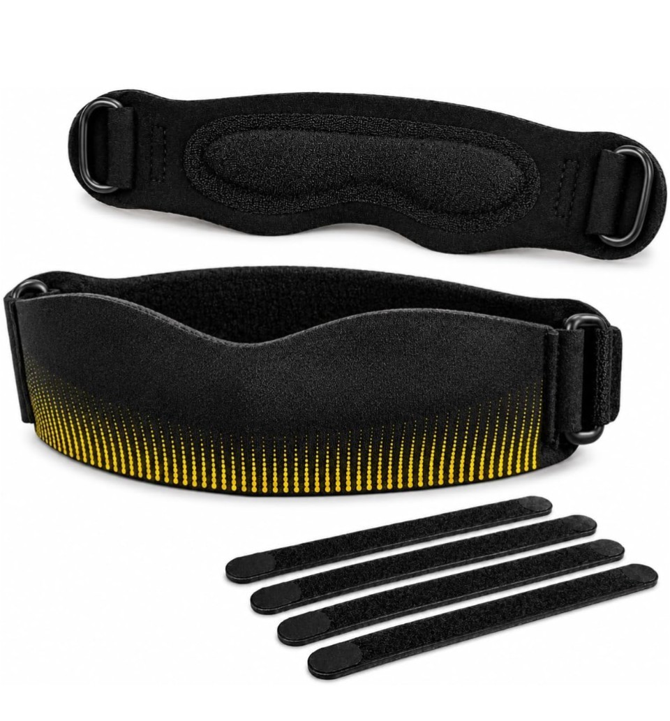 2 Pc.Patellar Tendon Support Strap, Silicone Knee Band Flexible Patella Knee*NEW