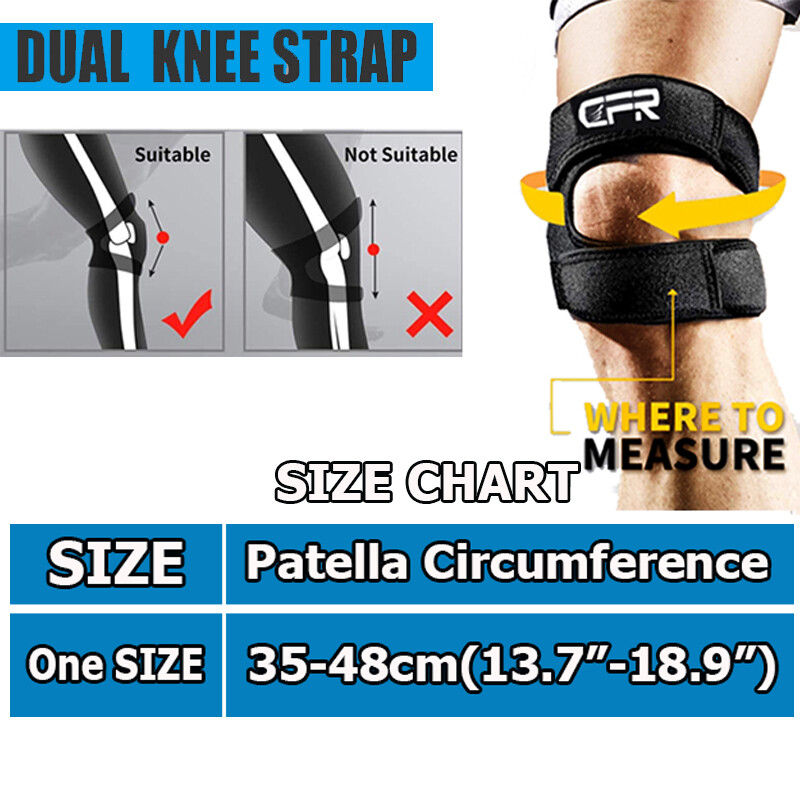 Knee Support Brace Patella Stabilizer Strap Band Tendon Pain Sports Gym Joint