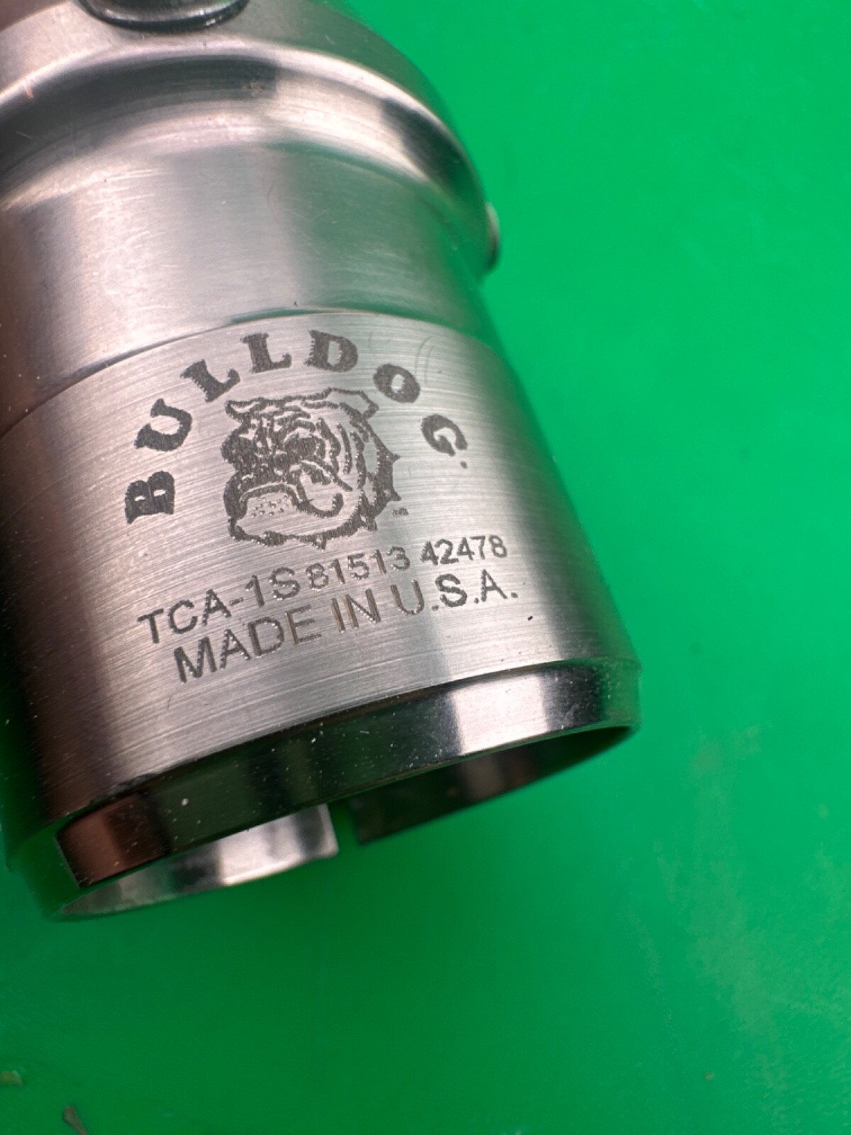 Prosthetic component adapter part. TCA-1S Bulldog tube clamp