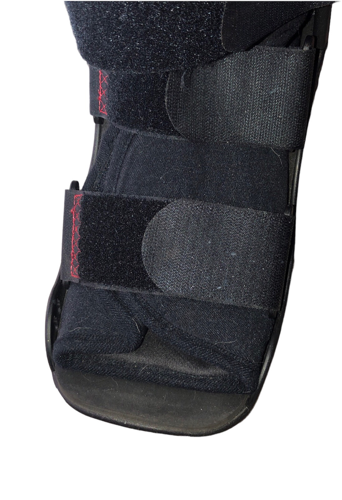 XcelTrax Tall Ankle Walker Brace Boot Cast Size L Black /Red