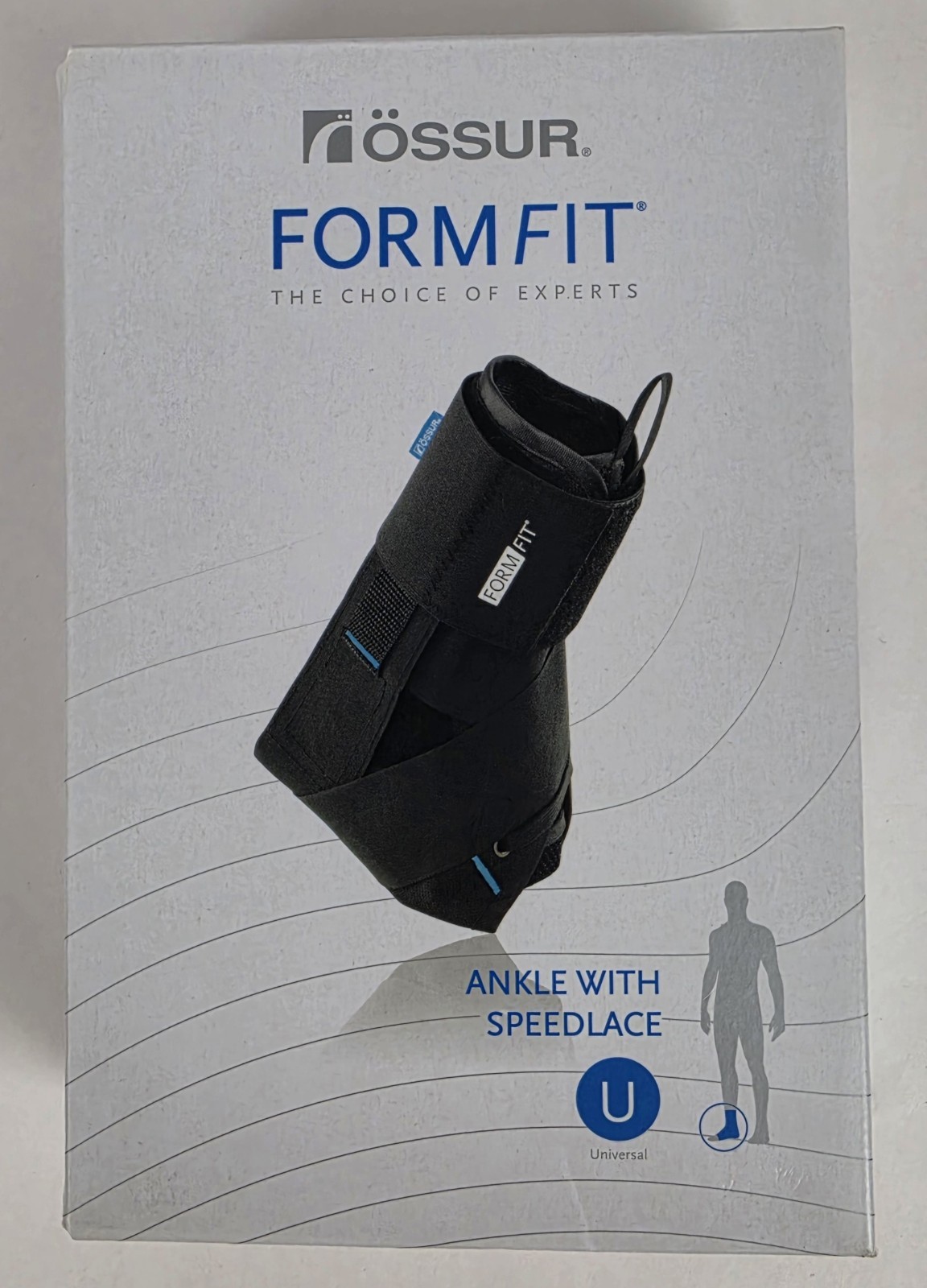 Ossur FormFit Ankle Brace w/Speedlace & Figure 8 Straps Size Small