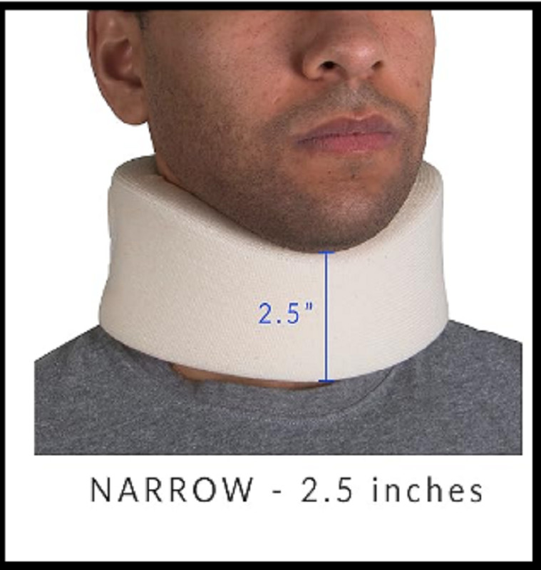OTC Cervical Collar, Soft Foam, Neck Support Brace, X-Large (Narrow 2.5″ Depth