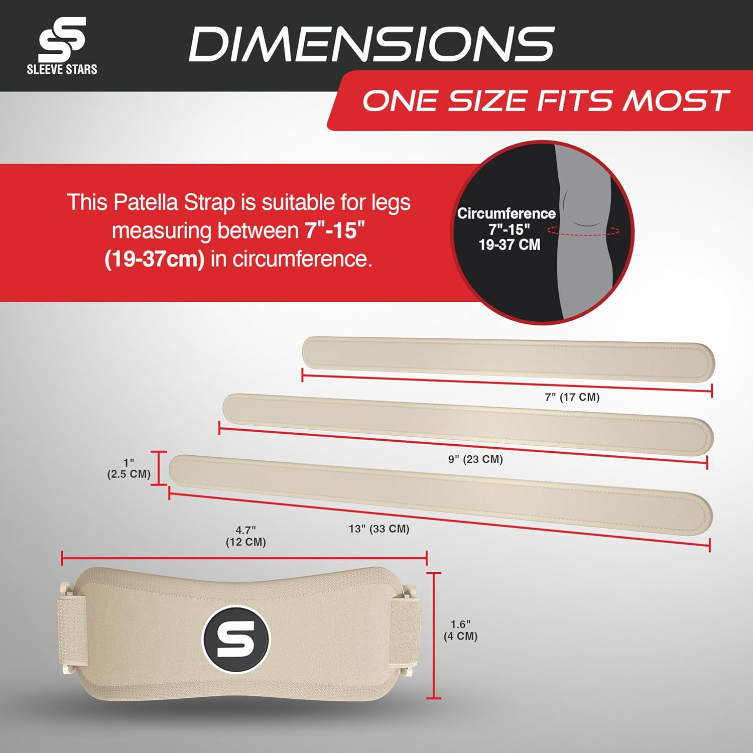 Sleeve Stars Swedish Brand Patellar Tendon Support Strap for Women & Men Effecti