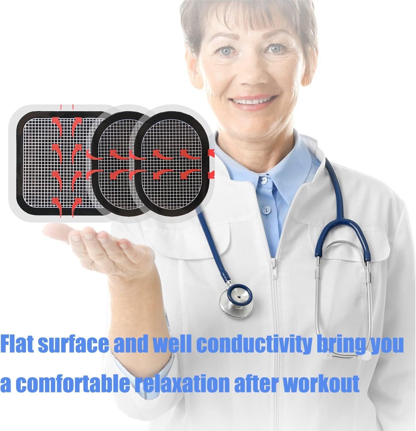 Gel Pads for All Abdominal Belts, Replacement Gel Sheet for Abdominal Toning Sys