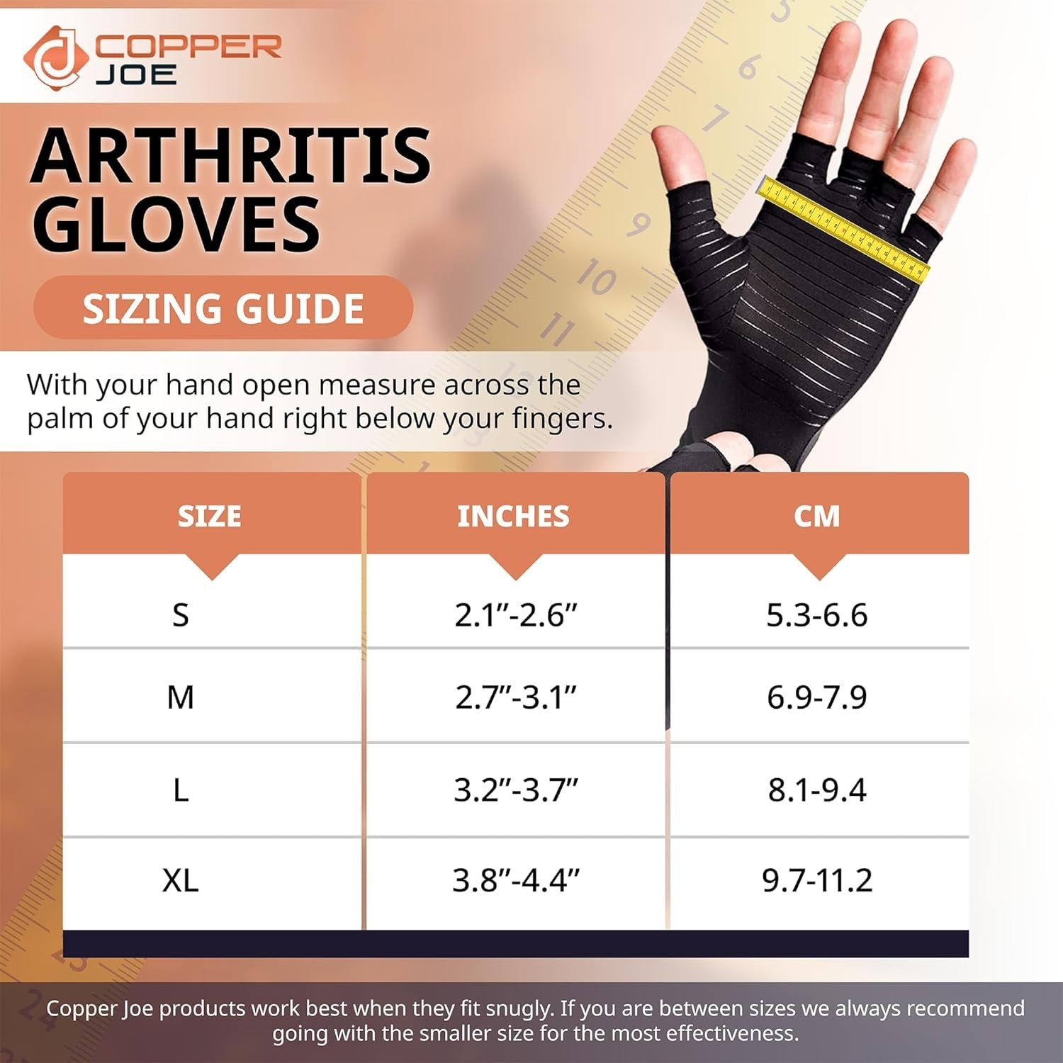 Arthritis Compression Gloves – CopperInfused Fingerless Gloves for Osteoarthr…