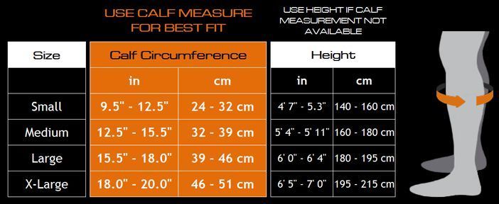 Calf Graduated Compression Running Sleeves – Support Guard Socks – Sports Health