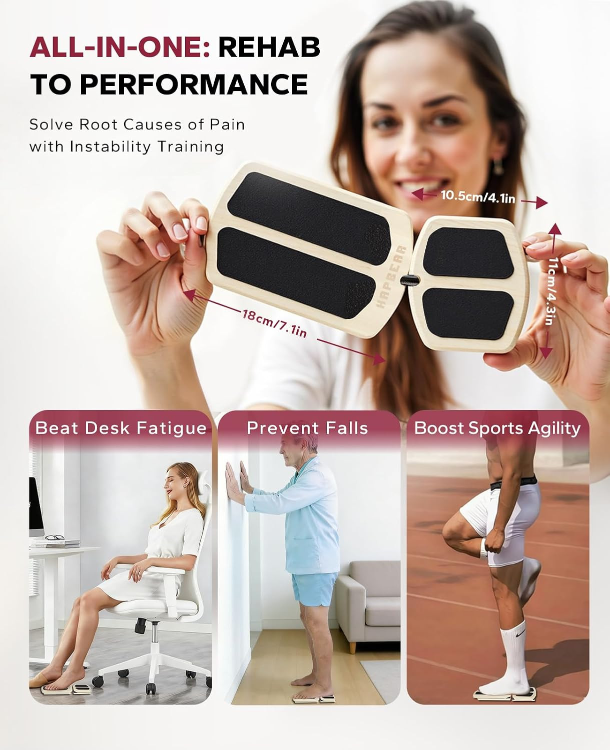 Axis Board Ankle Balance Board Ankle Foot Strengthener for Sprained | Single Leg