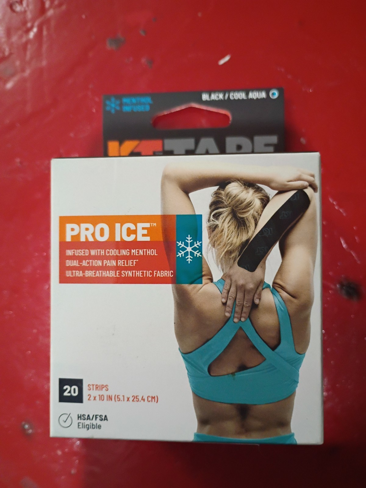 Black/Cool Aqua Pro Ice KT Tape (20 Strips)