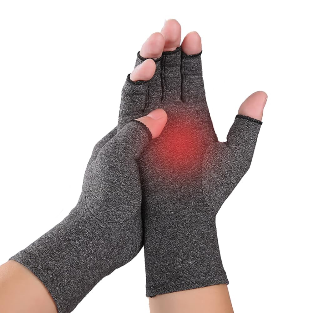 NuCamper Arthritis Gloves for Men Women,fingerless Compression Glove for Arth…