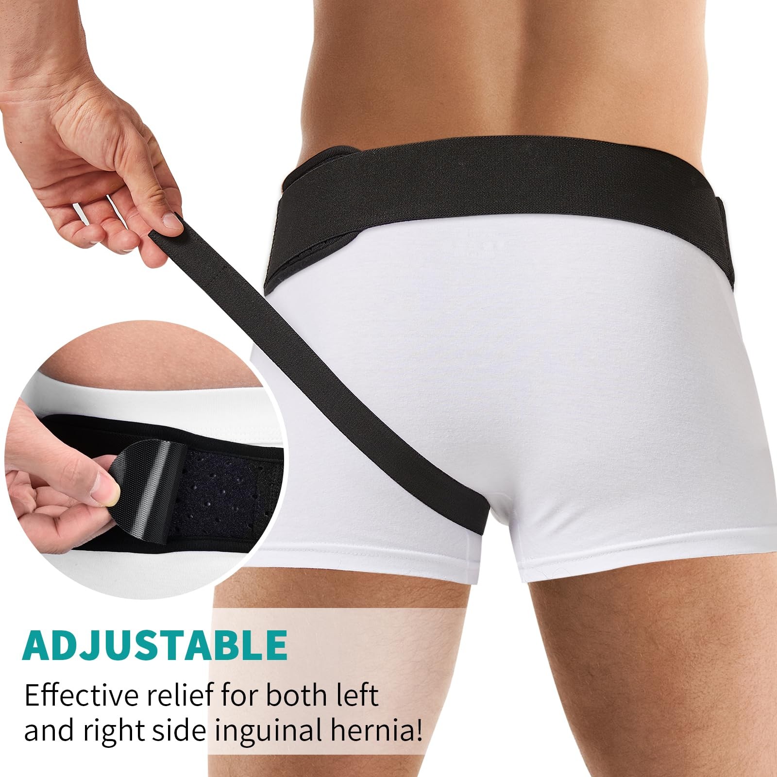 Tenbon Hernia Belts for Men and Women Left or Right Side Hernia Support Truss…
